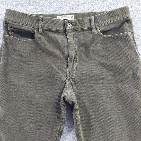 Jos. A Bank Pants Men's 38X32 Olive Corduroy Cotton Blend Tailored Fit Pockets - Picture 3 of 15